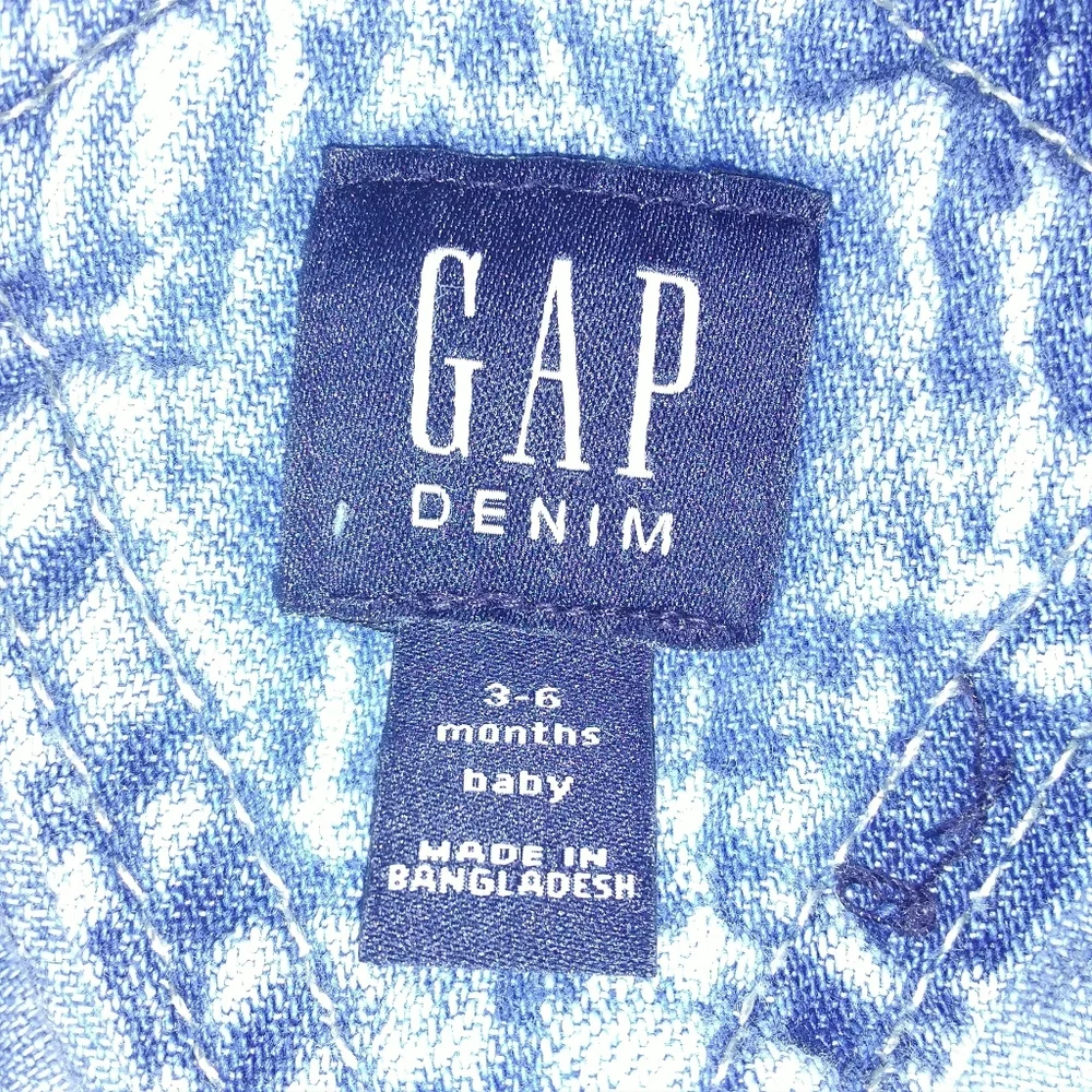 Vintage Gap Denim Overalls For Baby